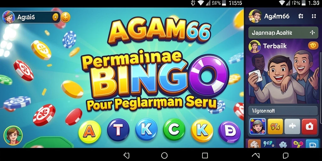 Gameplay seru Bingo di AGAM66 dengan layar menarik.