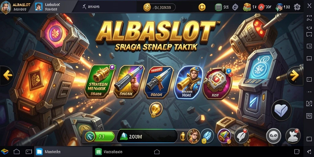 Tangkapan layar ALBASLOT menunjukkan pertempuran strategis yang mendebarkan.