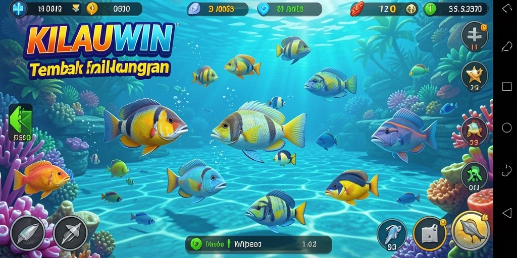 Tampilan gameplay KILAUWIN yang menakjubkan dan seru saat menangkap ikan.