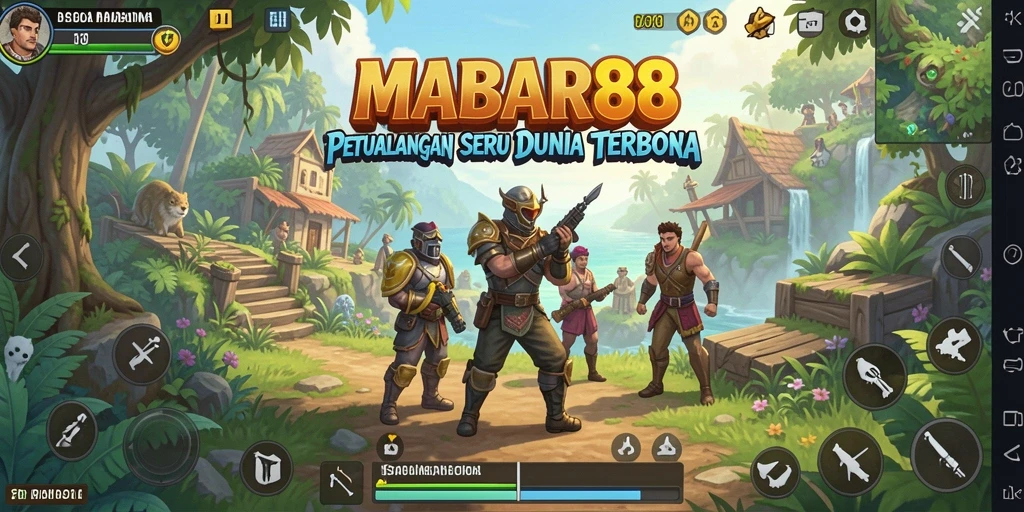 Screenshot gameplay MABAR88 menampilkan petualangan seru dalam dunia terbuka.