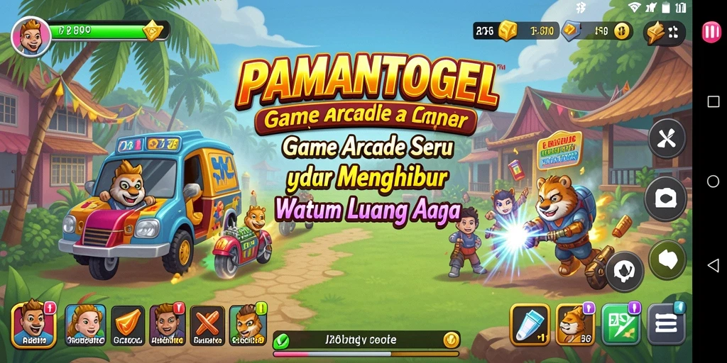 Screenshot PAMANTOGEL menunjukkan gameplay Arcade yang seru dan menantang.