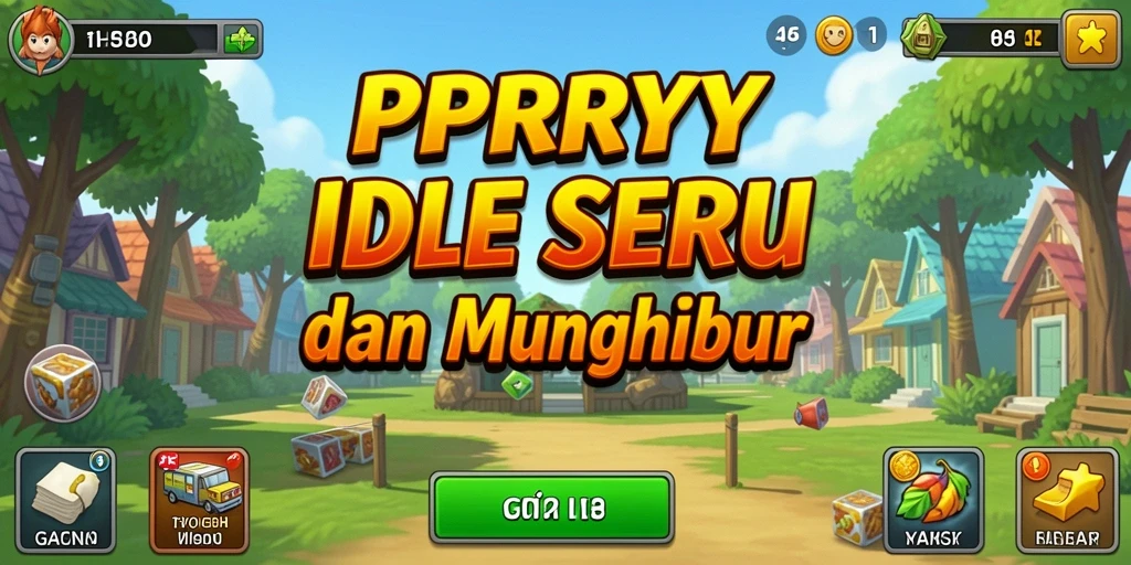 Tampilan gameplay <strong>PPRRYY</strong> menunjukkan karakter yang bergerak otomatis dan menarik.