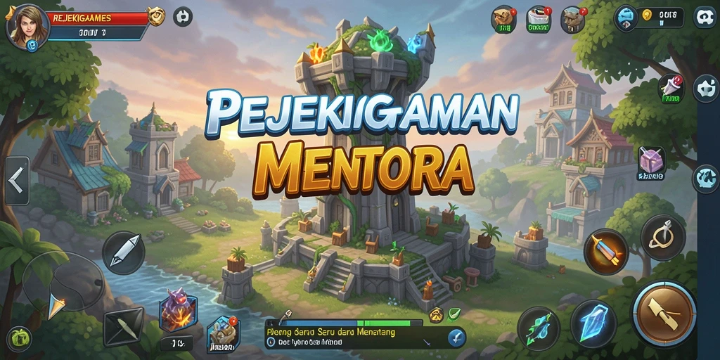 Gameplay seru dari REJEKIGAMES menampilkan strategi Tower Defense yang menarik.