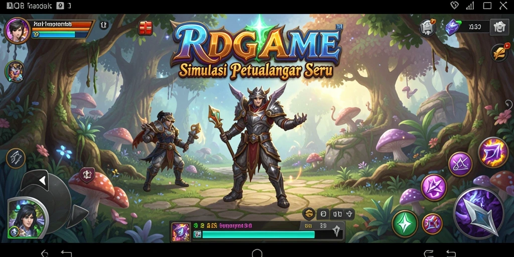 Tampilan gameplay RPGAME yang menakjubkan dengan grafis 3D.