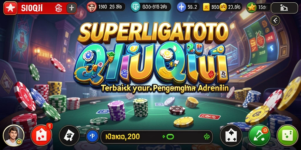 Screenshot SUPERLIGATOTO menampilkan gameplay QiuQiu yang mendebarkan.