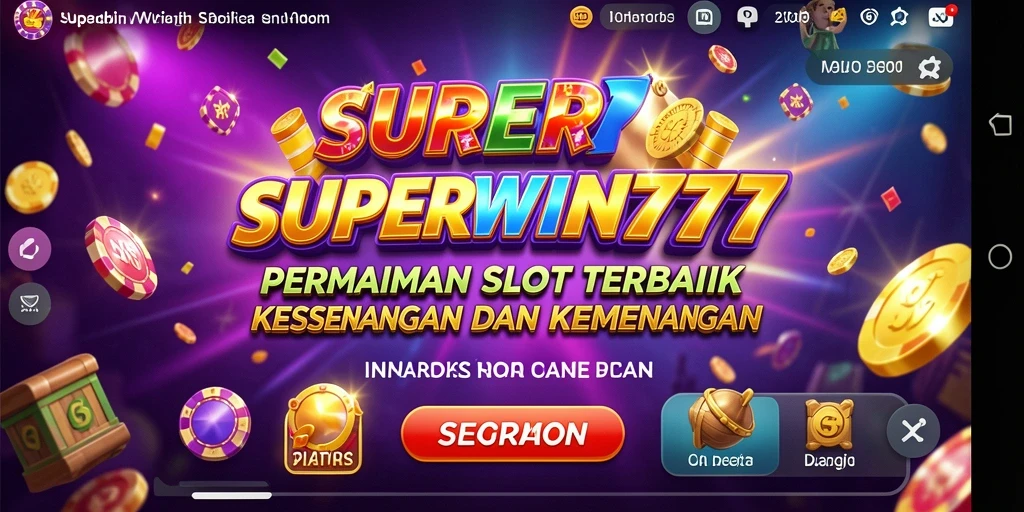 Tampilan gameplay menarik dari SUPERWIN777 saat bermain slot.