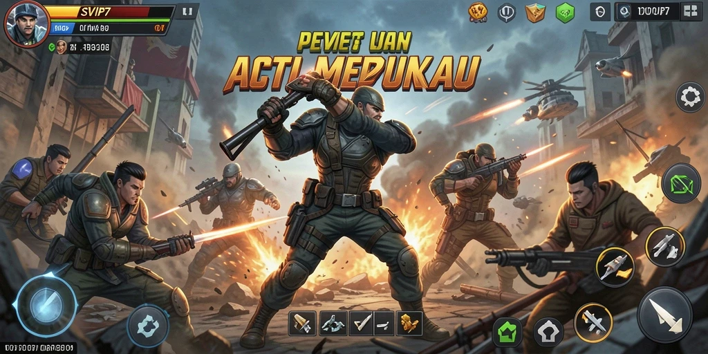 Gameplay aksi seru dengan karakter unik dan pertempuran mendebarkan.