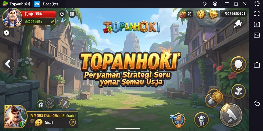 Tampilan menarik gameplay strategi TOPANHOKI yang seru.