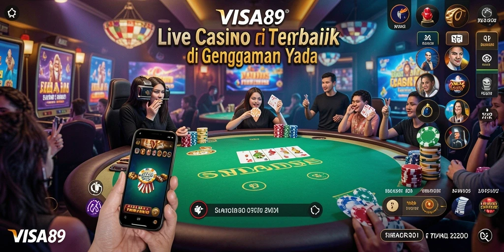 Tampilan gameplay Live Casino yang menarik dan interaktif.